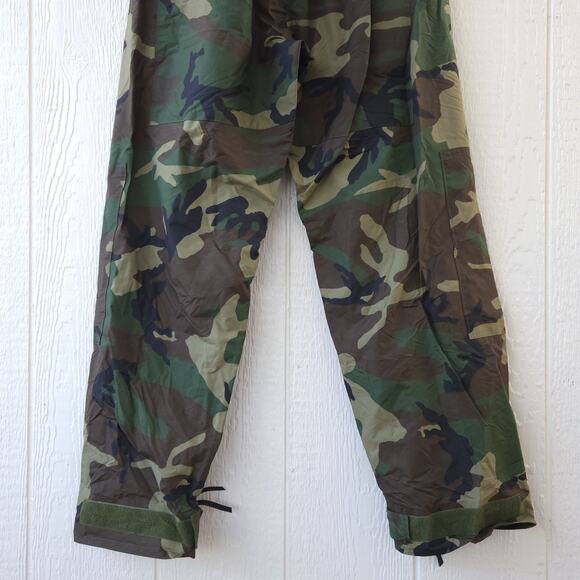 Vtg ORC Army Camo Rain Pants M Waterproof Trousers Gorpcore Hiking Outdoors EUC - Picture 2 of 8